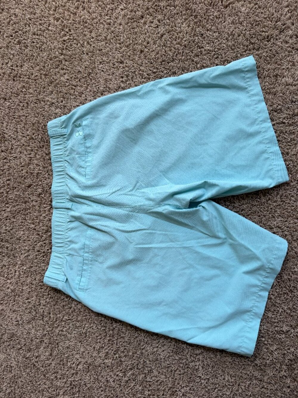 Under Armour Golf Shorts; Size 38 Waist; Teal blue color